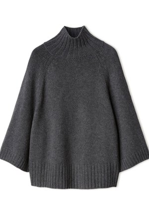 Falconeri, ROUNDED CAPE - Strickpullover - grey