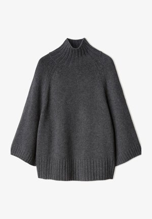 Falconeri, ROUNDED CAPE - Strickpullover - grey