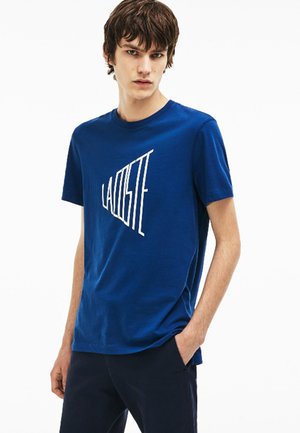 Lacoste, TEE- TH3209 - T-shirt con stampa - dark blue /white