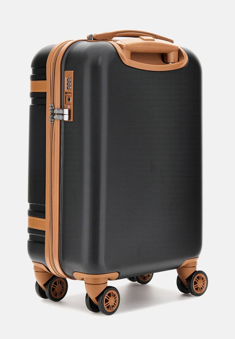 Guess Valigia Da Cabina 15" - Borsa Da Viaggio In Pelle Trapuntata, Nero