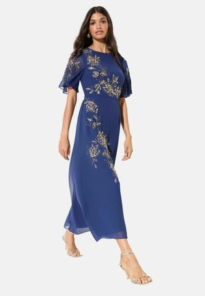 PETITE FIT - SHORT SLEEVE EMBELLISHED  - Robe longue - navy