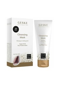 Reinigingsmaskerset met een witte tube en doos. De tube heeft gouden accenten; de doos heeft gouden spikkels en zwarte tekst. Bevat 20 maskers.