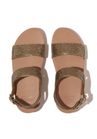 FitFlop LULU  GLITTERBALL - Sandalen met sleehak - goud