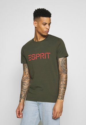 LOGO - Print T-shirt - olive