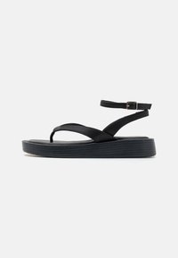 Sandales Tongs En Chanvre Ecolyte Vegan - Noir/naturel - Tailles 7 à 10 Femme - Neuf Sans Emballage