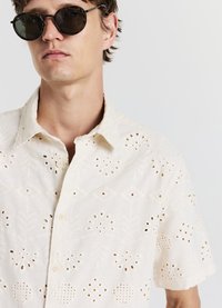 Calliope CON RICAMI - Hemd - beige chiaro