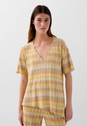 T-shirt con stampa - natural