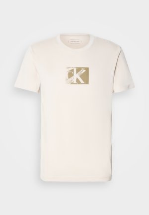 Calvin Klein Jeans SMALL BOX TEE - Print T-shirt - moonbeam