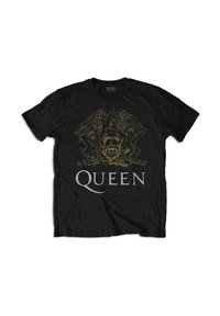 Paradiso Clothing QUEEN GOLD CLASSIC CREST - Print T-shirt - black