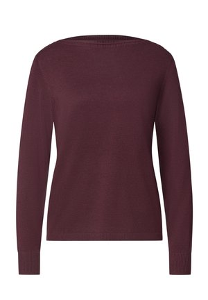 Street One, BASIC PULLOVER MIT U-BOOT-AUSSCHNITT - Pullover - rustic rouge