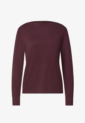 Street One, BASIC PULLOVER MIT U-BOOT-AUSSCHNITT - Pullover - rustic rouge