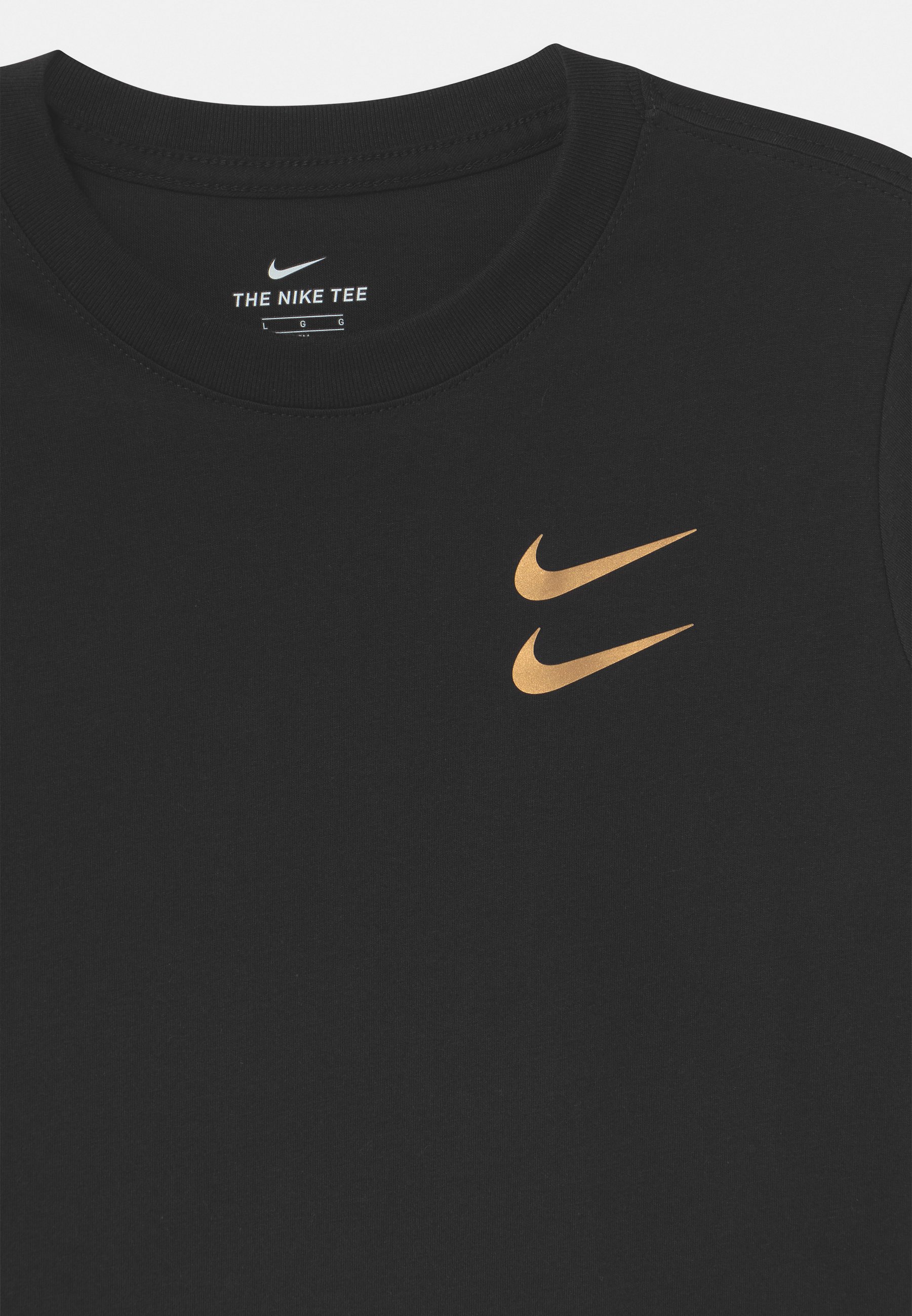 Nike Sportswear T Shirt Print Black Gold Schwarz Zalando De