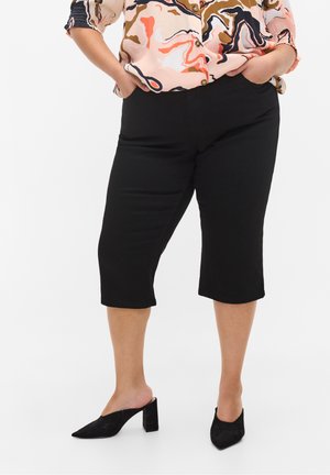 Farkkushortsit - black