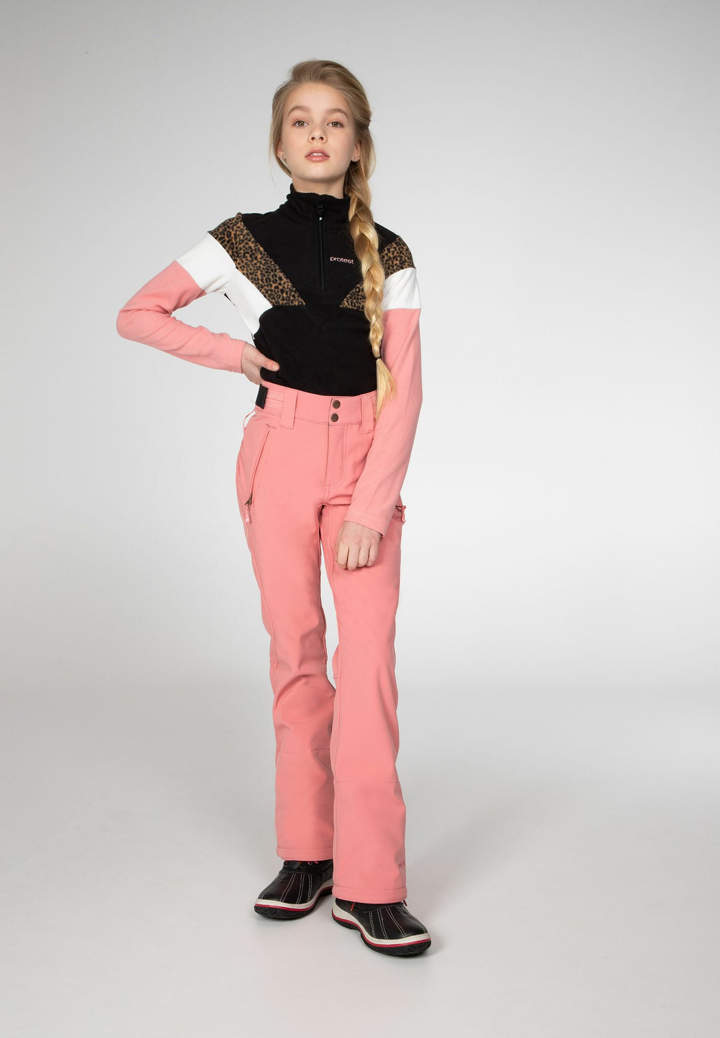 Protest LOLE SOFTSHELL - Skibroek - think pink/zalmroze - Zalando.nl
