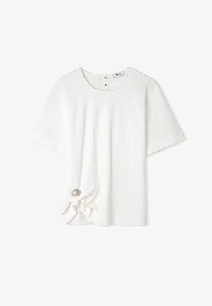 Ipekyol, WITH METAL ACCESSORIES - Camiseta básica - white