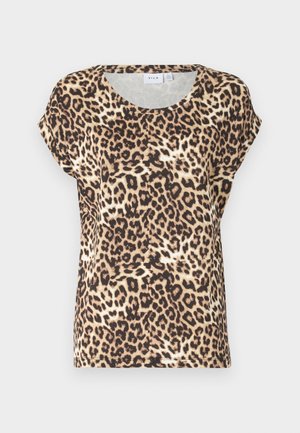 VILA, VISYBIL DREAMERS SHIRT - Tričko s potlačou - caramel café