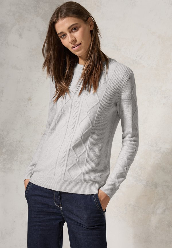 MIT MUSTER - Strickpullover - grau