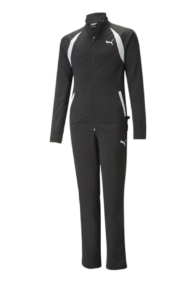 Puma TRICOT SUIT - Trainingsanzug - black/schwarz - Zalando.de