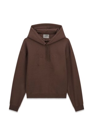 Guess, SWEATSHIRT MIT GESTICKTEM LOGO - Φούτερ με κουκούλα - braun