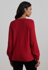Lauren Ralph Lauren RIB KNIT DOLMAN SLEEVE SWEATER - Džemperis - festive red