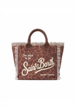 MC2 Saint Barth BORSA VANITY STAMPA GIRAFFA MARRONE    - Shopper - marrone