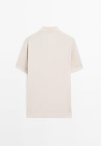 Massimo Dutti LIGHTWEIGHT V-NECK - Piké - beige