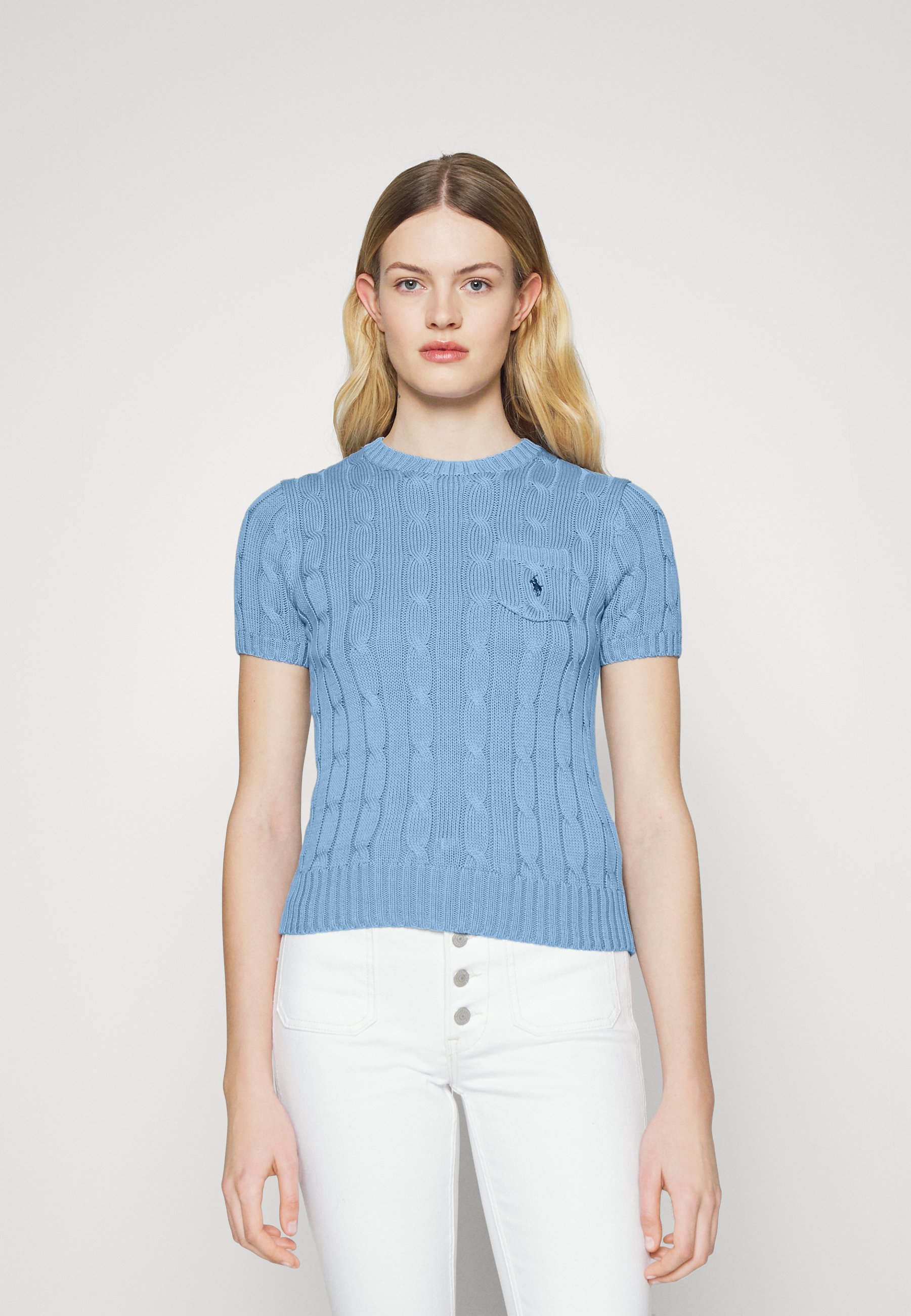 Total 34+ imagen ralph lauren cable knit short sleeve Abzlocal.mx