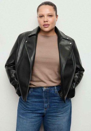 Kunstlederjacke - black