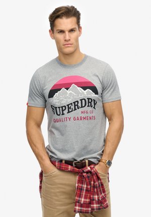 CLASSIC GREAT - Print T-shirt - light grey grit