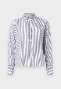 ONLBERIT LIFE  - Button-down blouse - clouddancer/blue