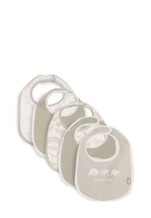 Jollein SLAB ANIMALS - 5 PACK - Slabbetje - beige