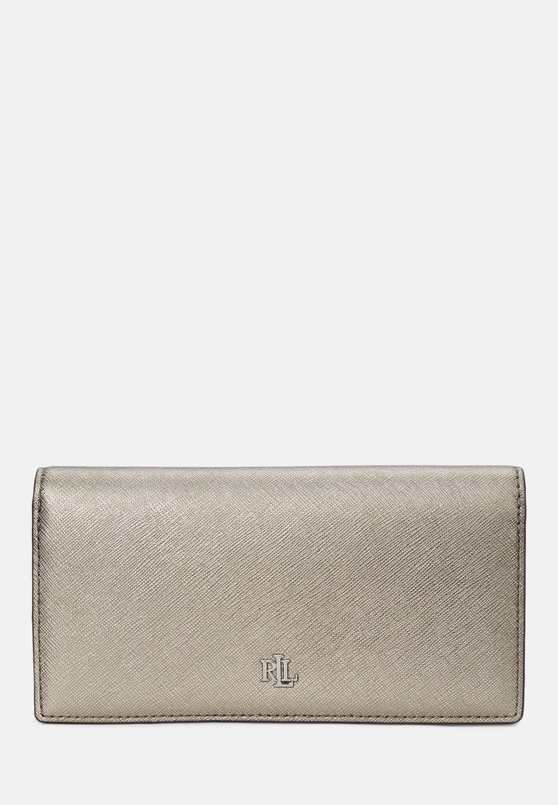 Lauren Ralph Lauren CROSSHATCH LEATHER SLIM WALLET - Portafoglio - pewter