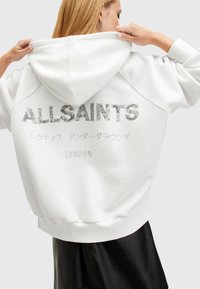 AllSaints TALON UNDRGRND - Jersey con capucha - optic white