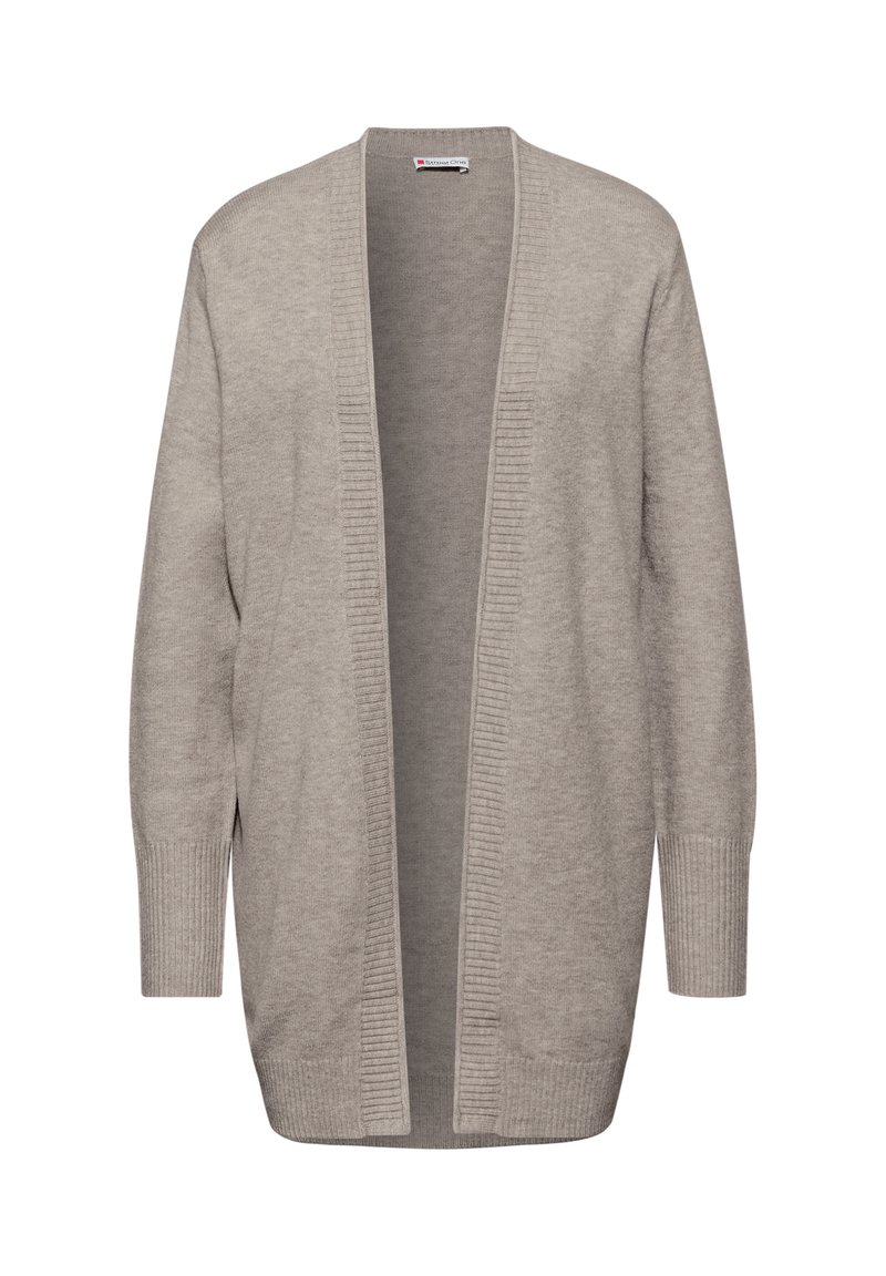 Street One MIT ROLLKANTE Strickjacke beige/taupe