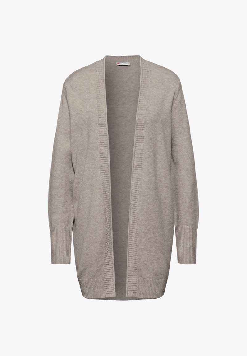 Street One MIT ROLLKANTE Strickjacke beige/taupe