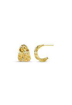 Orelia, MOLTEN TAPERED EARRINGS - Boucles d'oreilles - pale gold-coloured