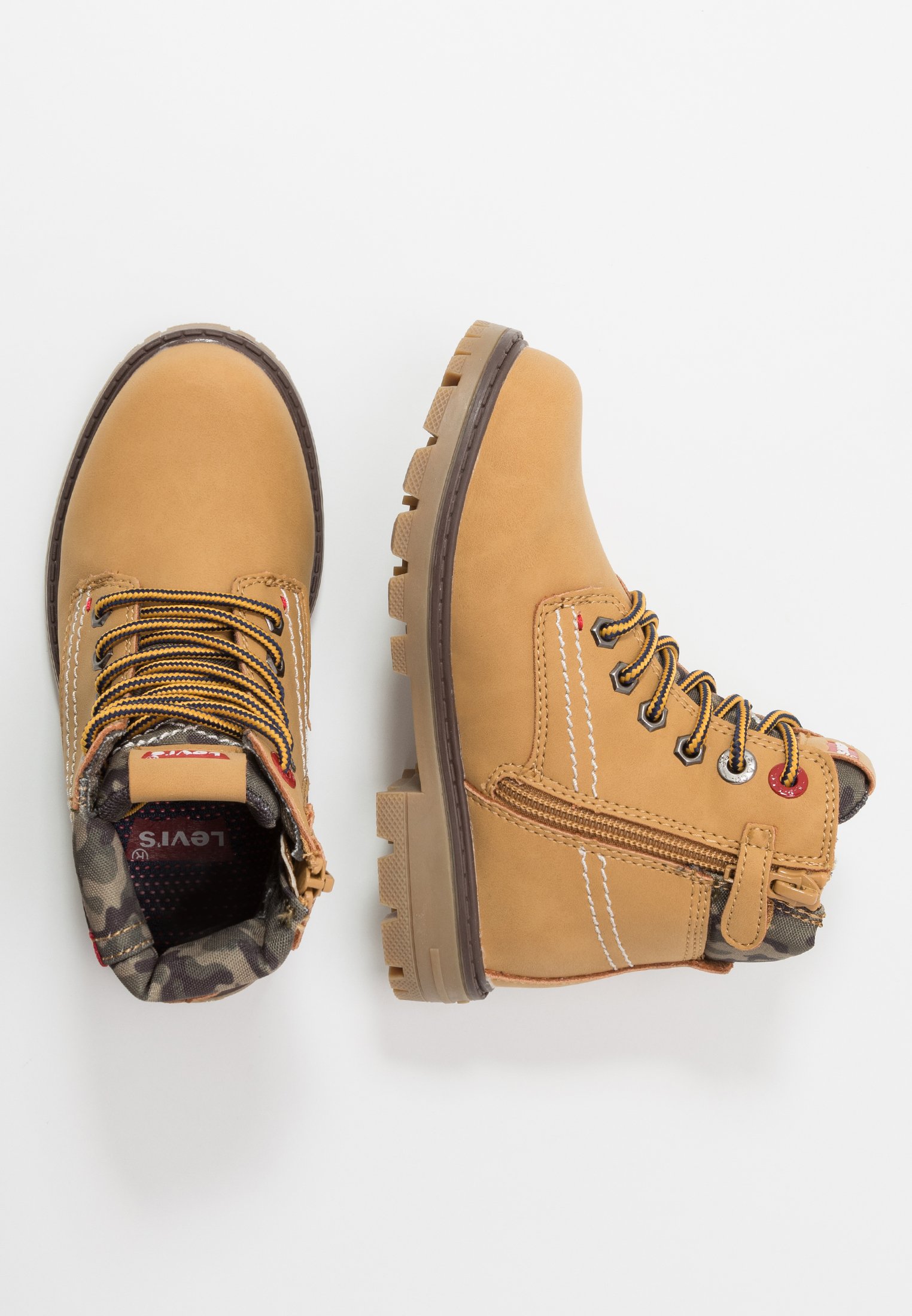 Levi's® FORREST - Lace-up ankle boots - camel/beige - Zalando.co.uk