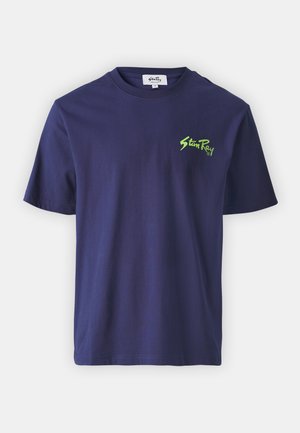Stan Ray TEE UNISEX - Tricou cu imprimeu - navy/lime green