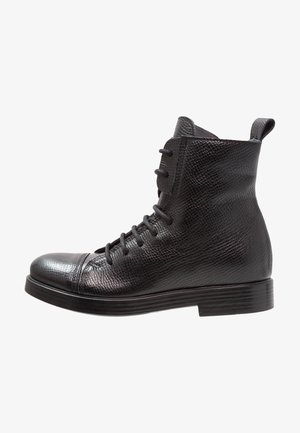 lilimill Botines con cordones - black