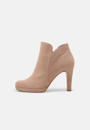 Enkellaarsjes met hoge hak - light pink