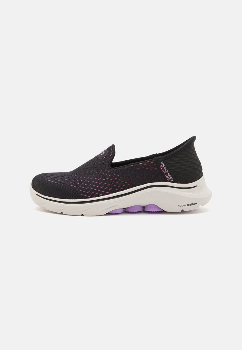 Skechers GO WALK 7 - Slippers - black/multi-coloured