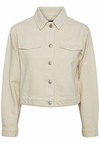 Pieces PCTESSIE JACKET - Giacca di jeans - whitecap gray