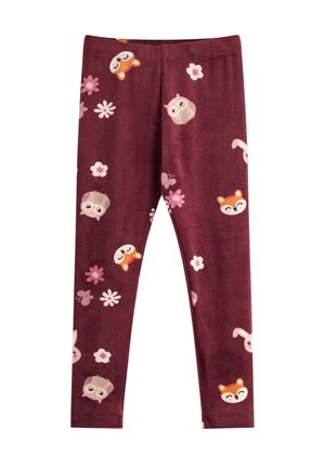 VELOUR - Leggings - Byxor - dusty red