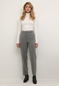 Kaffe KASAKURA - Chinos - dark grey melange