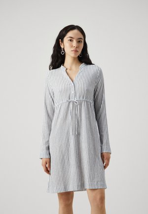 VMBERTA PIA SHORT DRESS  - Kreklkleita - snow white/blue