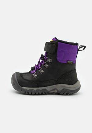 GRETA WP UNISEX - Winter boots - black/purple