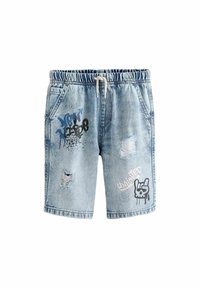 Next GRAFFITI   - Denimshorts - light blue