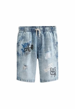 GRAFFITI   - Jeansshorts - light blue