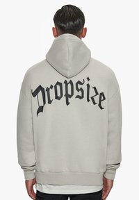 Dropsize - HEAVY OVERSIZE PUFFER LOGO BACKPRINT - Kapucni - quitegrey Miniatűr kép 1