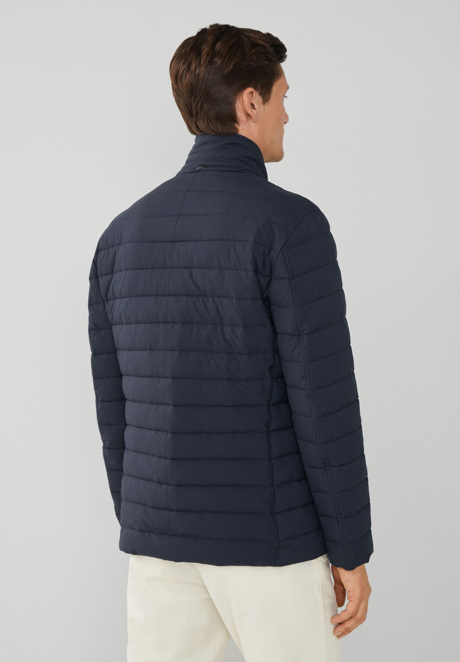 HACKETT LONDON ロングコート　ネイビー　42R/LL 30213s05-1.jpg